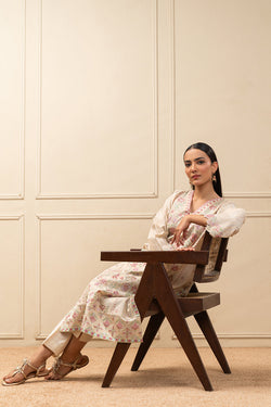 2 PIECE EMBROIDERED DOBBY JACQUARD SUIT (PRET)