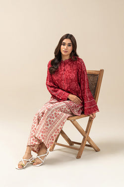 2 PIECE EMBROIDERED LAWN SUIT-CRIMSON CHARM SUIT
