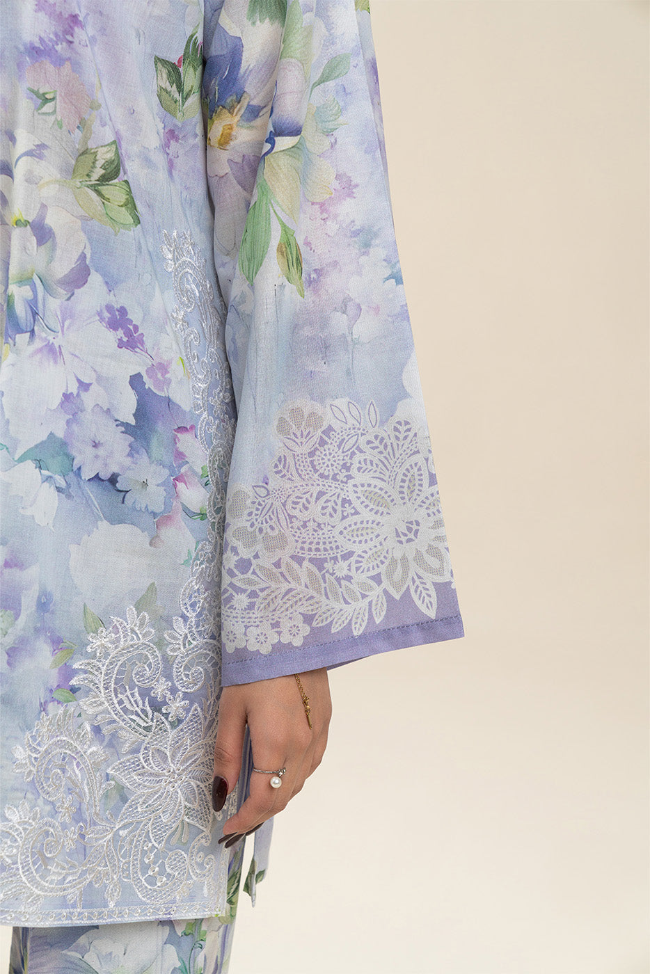 2 PIECE EMBROIDERED LAWN SUIT-AMETHYST GROVE (UNSTITCHED)