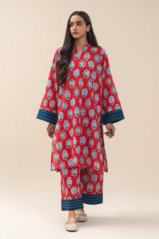 2 PIECE PRINTED LAWN SUIT (PRET)