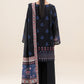 3 PIECE PRINTED LAWN SUIT-INDIGO BLUE