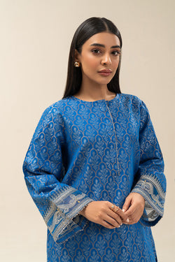 2 PIECE EMBROIDERED JACQUARD SUIT (PRET)